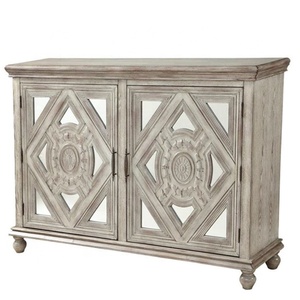 Shabby Chic desgastado dos puertas Credenza almacenamiento de madera para comedor - Product Image 2