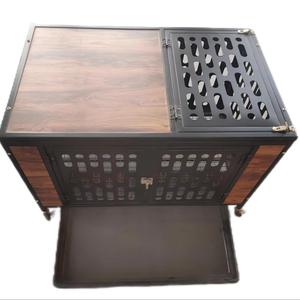 中国制造优质不锈钢宠物笼可锁小型实用宠物载体家用 - Product Image 1