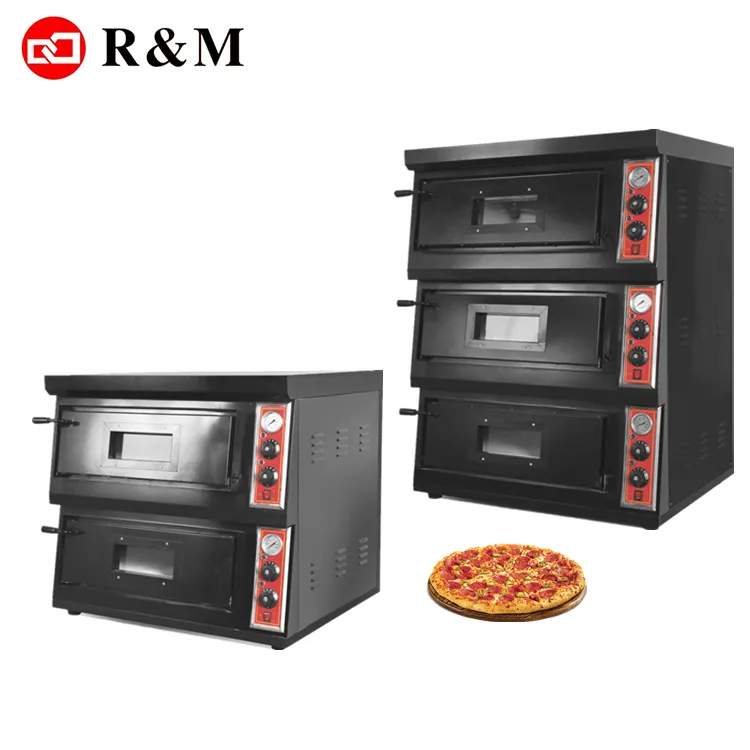 Batu Deck Commercial Mesin Dapur Peralatan Kue Pizza Max Pizza Oven Besar Pizza Oven Komersial Membuat Mesin