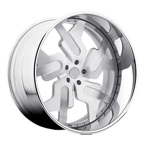 Nuevas llantas de aluminio forjado cepillado de 18 pulgadas para camión con tapas centrales flotantes y diseño cóncavo - Product Image 1