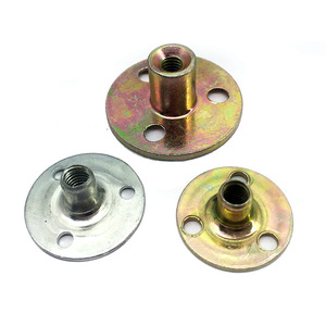 Tuercas de Placa de Hierro Hanweisong M10 M12, Acero Forjado en Frío, Tres Orificios, Conectores para Patas de Sofá, Gabinete y Cama - Product Image 2