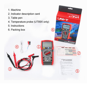 UNI-T UT89XD True RMS 6000 points de lecture 1000V 20A avec test LED et lampe de poche NCV pour l'entretien électrique industriel - Product Image 5