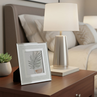 Luxury Custom Sublimation logo Ornate 3d 4x6 Wholesale Metal Double Sided Thick Glass A3 A4 A2 Table Picture Frames with Glass