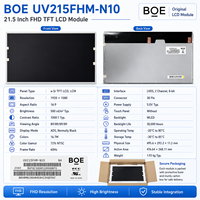 Modul LCD TFT Industri UV215FHM-N10 21,5 inci FHD 500nits, Tahan Suhu Luas, Antarmuka LVDS, Panel Layar Anti-Silau