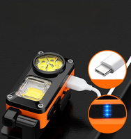 Lampe frontale rechargeable à capteur de mouvement COB LED 450LM avec aimant pour l'extérieur
