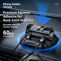 Nouveauté : support de téléphone de voiture pliable en plastique premium, universel, anti-vibrations, antidérapant, pour tous les smartphones