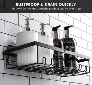 Estante de metal para jabón, soporte para pasta de dientes y cepillos de dientes, juego combinado de estantes para baño, estante de almacenamiento de cosméticos - Product Image 2