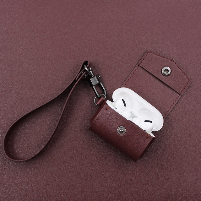Wholesale High Quality Leather Wireless for Earphone Case with Universal Fit Small Storage Bag