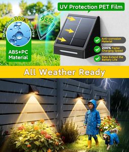Lámpara Solar para Jardín, Lámpara de Pared, IP65, Impermeable, Luz Solar para Jardín, Escalera, Pasillo, Luz Exterior - Product Image 5