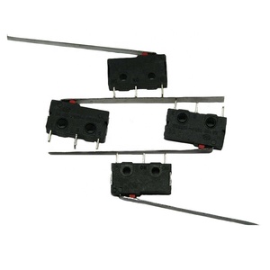 Interrupteur de fin de course miniature en plastique de remplacement Omron série SS-<span class=keywords><strong>5</strong></span>, <span class=keywords><strong>micro</strong></span>-interrupteur à 3 broches avec levier articulé long et droit - Product Image 2