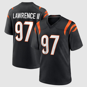 Groothandel 2026 Cincinnati 97 # Dexter Lawrence II 9 # Joe Burrow 1JaMarr Chase 2Mcpherson 5Higgins Gestikt Amerikaans voetbaltenue - Product Image 2