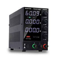WANPTEK 60V 5A BANC DC ALIMENTATION RÉGLABLE, ALIMENTATION CC, RÉPARATION, LABORATOIRE, CONCEPTION, ÉCOLES, TEST, ÉLECTROPLAQUE, CHARGE, DPS605U