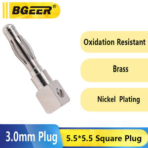 3mm Bananenstecker, Vernickelter Reinkupfer-Anschluss, 5,5*5,5 Quadratischer Materialteststecker für Elektrische Prüfung & Instrumentierung - Product Image 3