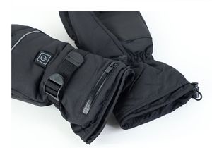 Gants de ski chauffants électriques à batterie rechargeable Mitaines de snowboard à 3 doigts avec écran tactile pour une utilisation sportive - Product Image 6