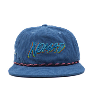 High Quality Corduroy Cloth Unisex 5-Panel Baseball Hats Custom 3D Embroidery Logo Cap With Rope - Product Image 1