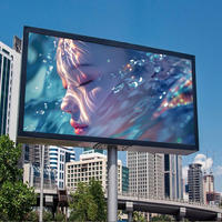 Écran géant LED extérieur sur poteau fixe, affichage numérique haute fréquence 3840Hz, affichage vidéo couleur intégrale