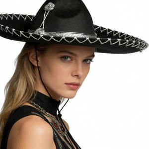 Sombrero Fedora de Ala Ancha, Tradicional, para Carnaval, Disfraces de Halloween, Uso Casual al Aire Libre - Product Image 6