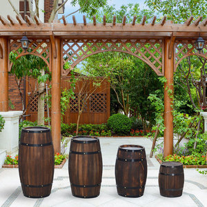 Baril en bois <span class=keywords><strong>de</strong></span> <span class=keywords><strong>chêne</strong></span> massif personnalisé, grand accessoire décoratif, vente en gros, unités - Product Image 4