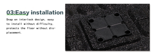 Carrelage en caoutchouc de gazon artificiel de Offre Spéciale d'usine pour le plancher anti-vibration d'herbe de gymnase pour des équipements de loisirs - Product Image 5