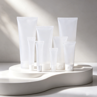 Offre Spéciale – Tube Cosmétique Vide en PP Transparent Givré de 100g/200g avec Bouchon à Vis de 13-15,9 mm de Diamètre pour Lotion Corporelle, Nettoyant Visage et Soin des Mains