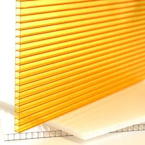 工厂供应价格防紫外线塑料屋面板聚碳酸酯Pc空心阳光板用于温室