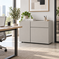 Armoire de classement de bureau en panneaux de bois sur mesure, moderne, en MDF stratifié, mélaminé, avec tiroirs et finition thermolaquée