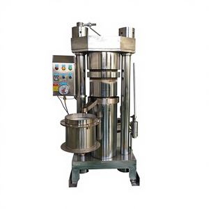 Presse à huile hydraulique automatique compacte pour l'extraction de noix, arachides, olives, soja, sésame – Ligne de traitement alimentaire en acier inoxydable 304/316 - Product Image 1