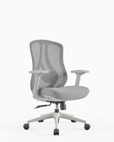 Chaise ergonomique en maille avec dossier respirant, coussin en éponge et fonction d'inclinaison réglable pour le bureau