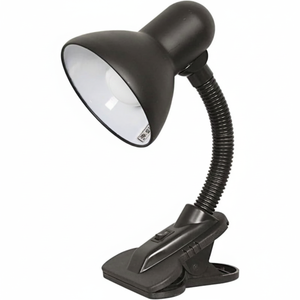BEL AIR HOME - DEDALO Desk Clamp Flexo <b>Lamp</b> - Ideal for Reading Areas and Desks - E-27 Socket for Any E-27 Bulb (METAL BLACK) - Product Image 2