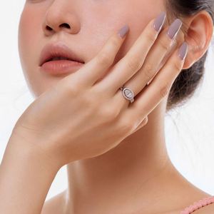 Dylam Graceful 925 <b>Sterling</b> <b>Silver</b> Rhodium Plated Non Tarnish 5A Cubic Zirconia Baguette Open <b>Adjustable</b> Women Jewelry <b>Rings</b> - Product Image 2