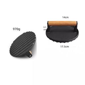 Prensa para Carne de Hierro Fundido para Barbacoa, Juego de Prensas para Carne, Prensa para Tocino, Prensa para Hamburguesas de Hierro Fundido - Product Image 2