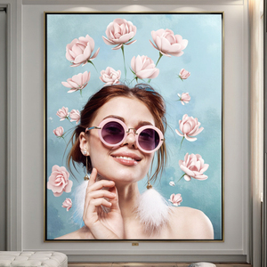 Arte de Pared Chic con Diseño de Rubia, Impresión de Retrato de Estilo Pop Moderno, Decoración de Pared Elegante para Sala de Estar, Dormitorio, Salón de Belleza - Product Image 2