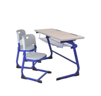 Meubles scolaires modernes, table et chaise d'école, pupitre et banc d'école