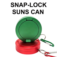 Boîte à snus personnalisée Zyn en alliage d'aluminium CNC, boîte à snus Zyn en métal avec crochet, boîte de rangement métallique portable et hermétique pour l'extérieur, OEM/ODM