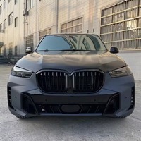 Kit de Conversión de Carrocería con Capó, Guardabarros, Faros Delanteros, Parachoques y Faldones Laterales para BMW X5 E70 2007-2013, Actualización al Estilo M-Tech G05 LCI 2024