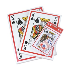 <span class=keywords><strong>Le</strong></span> mini carte da gioco jumbo poker personalizzate all'ingrosso due volte 4 6 9 volte possono scegliere la stampa colorata per un divertente gioco da tavolo - Product Image 2