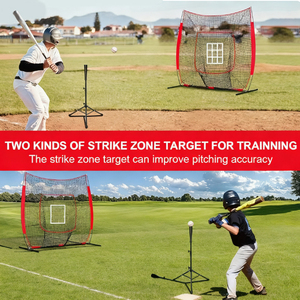 Hw xách tay 7x7ft bóng chày thực hành Net Set với batting tee và mang theo túi cho đánh & bày Đào Tạo - Product Image 4