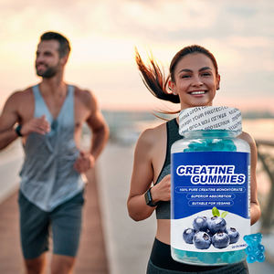 Créatine Halal Pré-entraînement Créatine <span class=keywords><strong>BCAA</strong></span> Protéines de lactosérum Gummies Biotine Créatine Magnésium Mélatonine Complément de créatine Gummies - Product Image 1