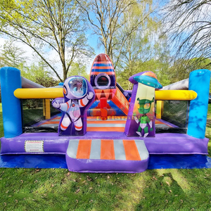 Parque de juegos espaciales inflable comercial para niños, castillo inflable con tobogán, parque infantil espacial inflable - Product Image 3