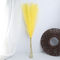 Fleur artificielle en soie de 55 cm, herbe de la pampa, décoration intérieure/extérieure pour mariage et salon, arrangement floral