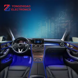 New arrivals 2022 dashboard 7 colors car foot ambient light floor kit luxury car interior accessories fiber optic ambient light