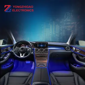 Nouveaux Arrivages 2022 Tableau de Bord 7 Couleurs Lumière Ambiante de Pied de Voiture Kit Plancher Accessoires Intérieurs de Voiture de Luxe Lumière Ambiante <span class=keywords><strong>Fibre</strong></span> Optique - Product Image 1