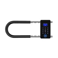 KOTONLINK KT-P99 Serrure intelligente en forme de U avec application TUYA Bluetooth et empreinte digitale pour les magasins, bureaux et vélos en extérieur