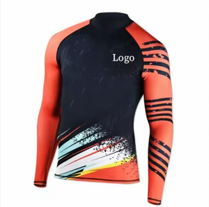 Rashguard à manches longues respirant sur mesure, UPF50+, pour hommes, grande taille, vêtements de bain à séchage rapide - Product Image 4