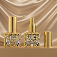 Mini flacon pulvérisateur carré en verre de luxe 10 ml avec design Atar élégant et impression de logo pour emballage de parfum