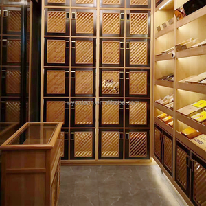 Exhibidor de Cigarros de Madera de Cedro Español Personalizado, Estante, Gabinete, Almacenamiento de Tabaco con Luz LED Eléctrica de Lujo para Tienda de Tabaco o Hogar - Product Image 4