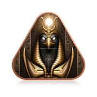 Conception personnalisée, barre de cuivre pur à 99,9 % de 1 once, forme triangulaire, mythologie de l'Egypte ancienne, barre de lingot de haute qualité