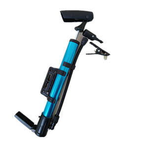 Mini pompe à vélo en aluminium, pompe à air manuelle, Portable et légère, pour vélo de montagne, couleur bleue, Qt 0006 - Product Image 1