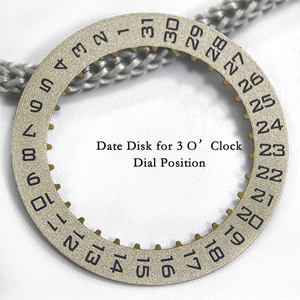 Disque de date London Font à 3/6H, roue de date générique pour CTR Blue Ball-oon <span class=keywords><strong>ETA</strong></span> <span class=keywords><strong>2892</strong></span> - Product Image 5