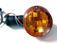 Ensemble de clignotants de moto pour Bajaj Boxer BM100, pièces de rechange clignotantes ambre